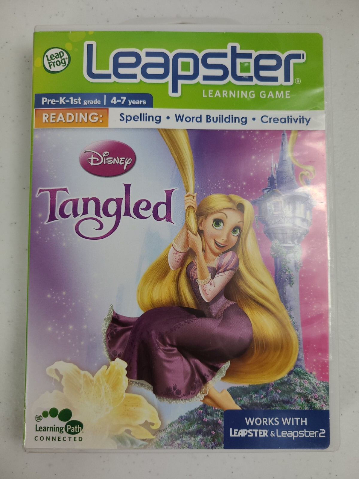 Disney Tangled LeapFrog Leapster Reading – Spelling Word Building Creativity 4-7