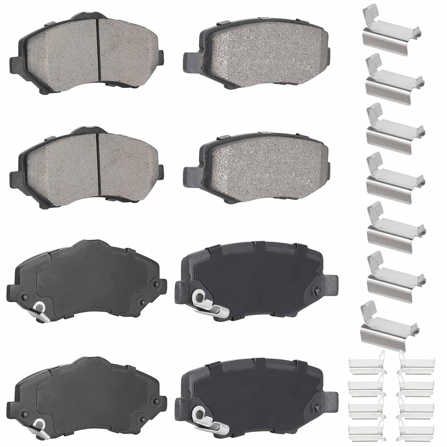 Ceramic Disc Brake Pads for Jeep Wrangler 2007-2017 Front Rear Set