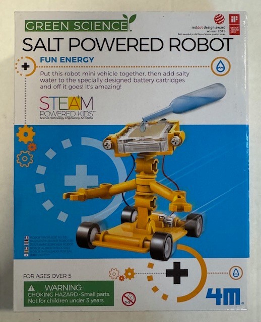 4M Green Science Salt Powered Robot kit Sealed NEW Ships FREE in the USA