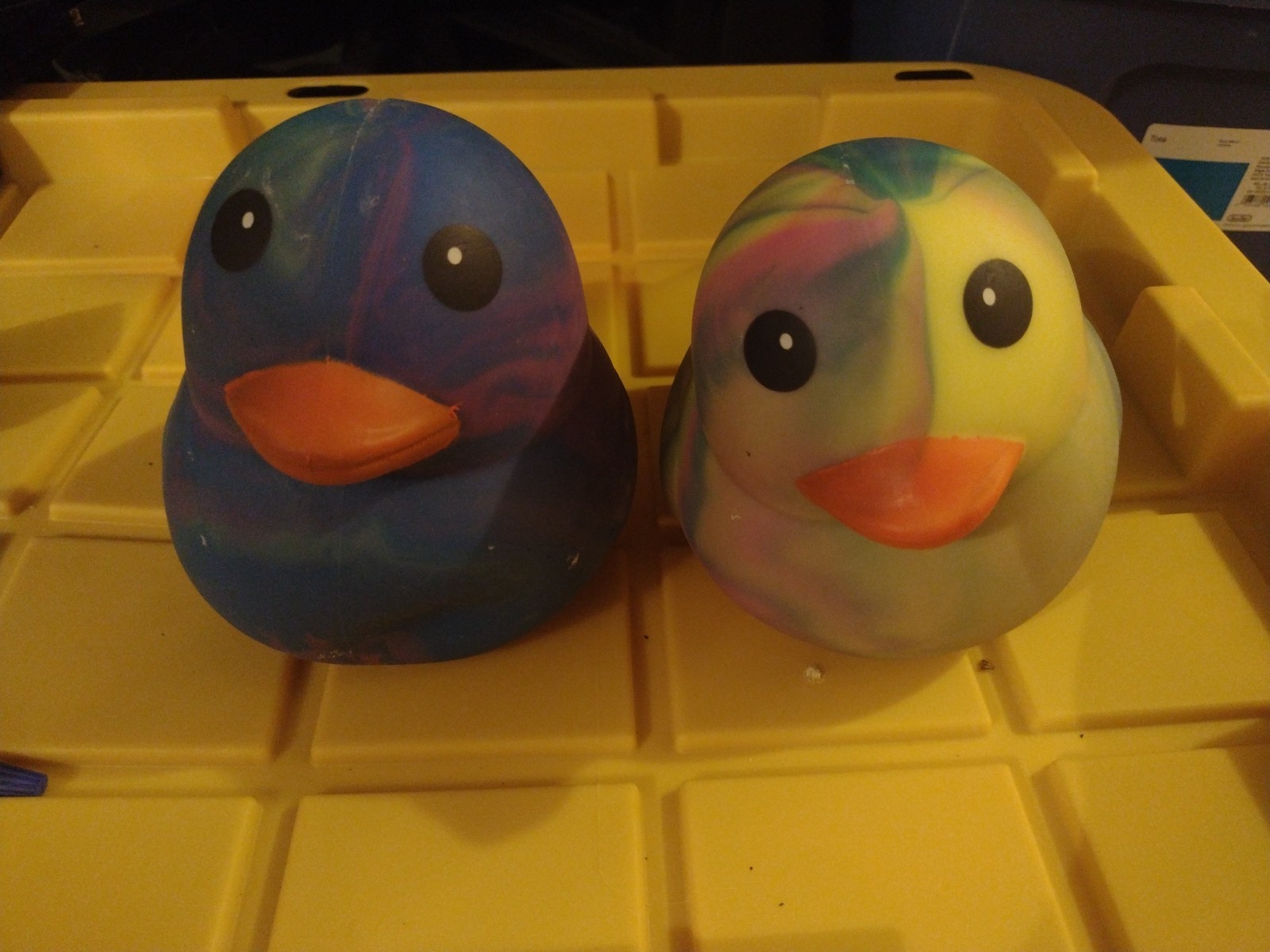 Sunny Days Jumbo Squeezy Duck – Tie-Dye Squishy Stress Relief Toy – New LOT 2