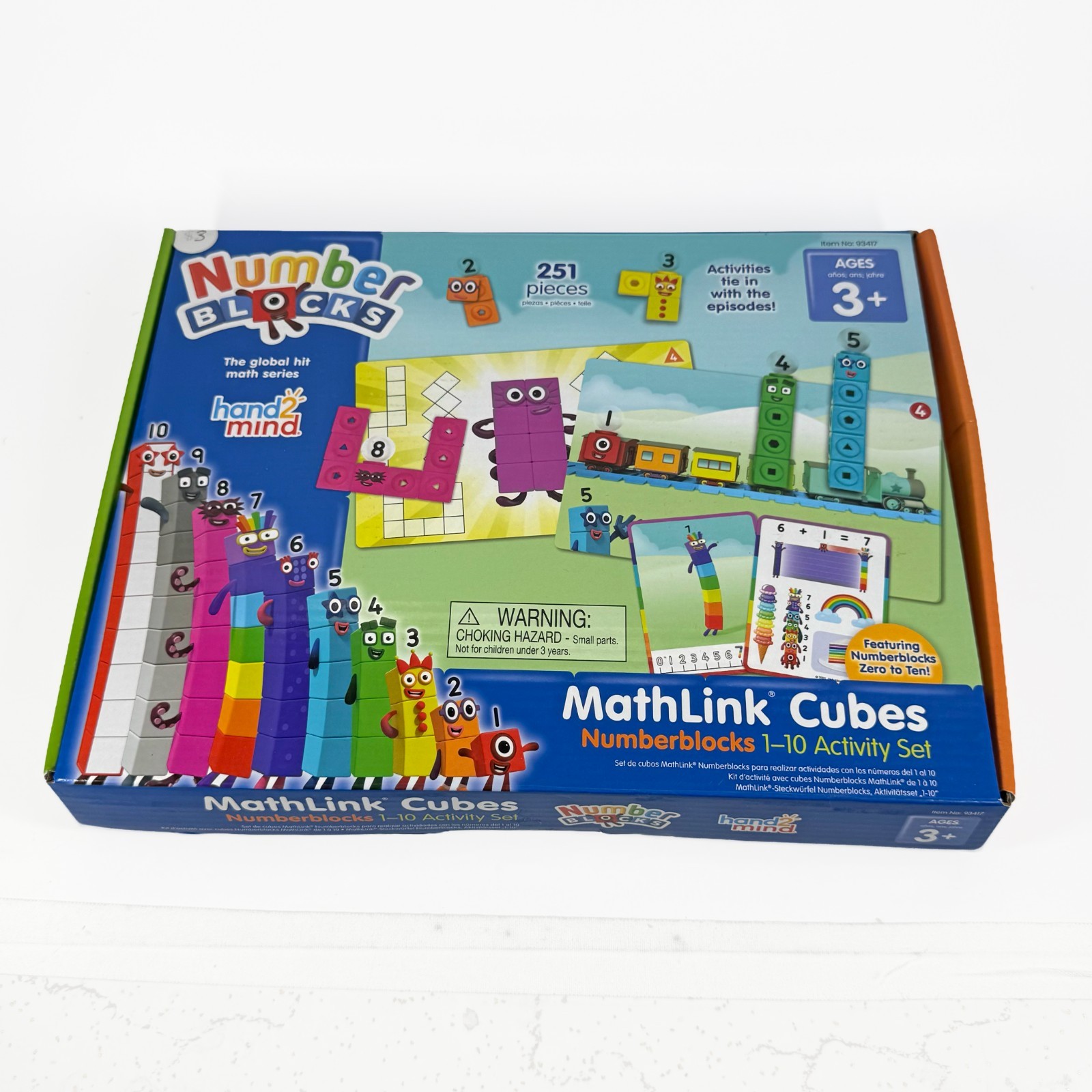 MathLink Cubes Numberblocks 1-10 Activity Set, 30 Preschool Learning Activiti…