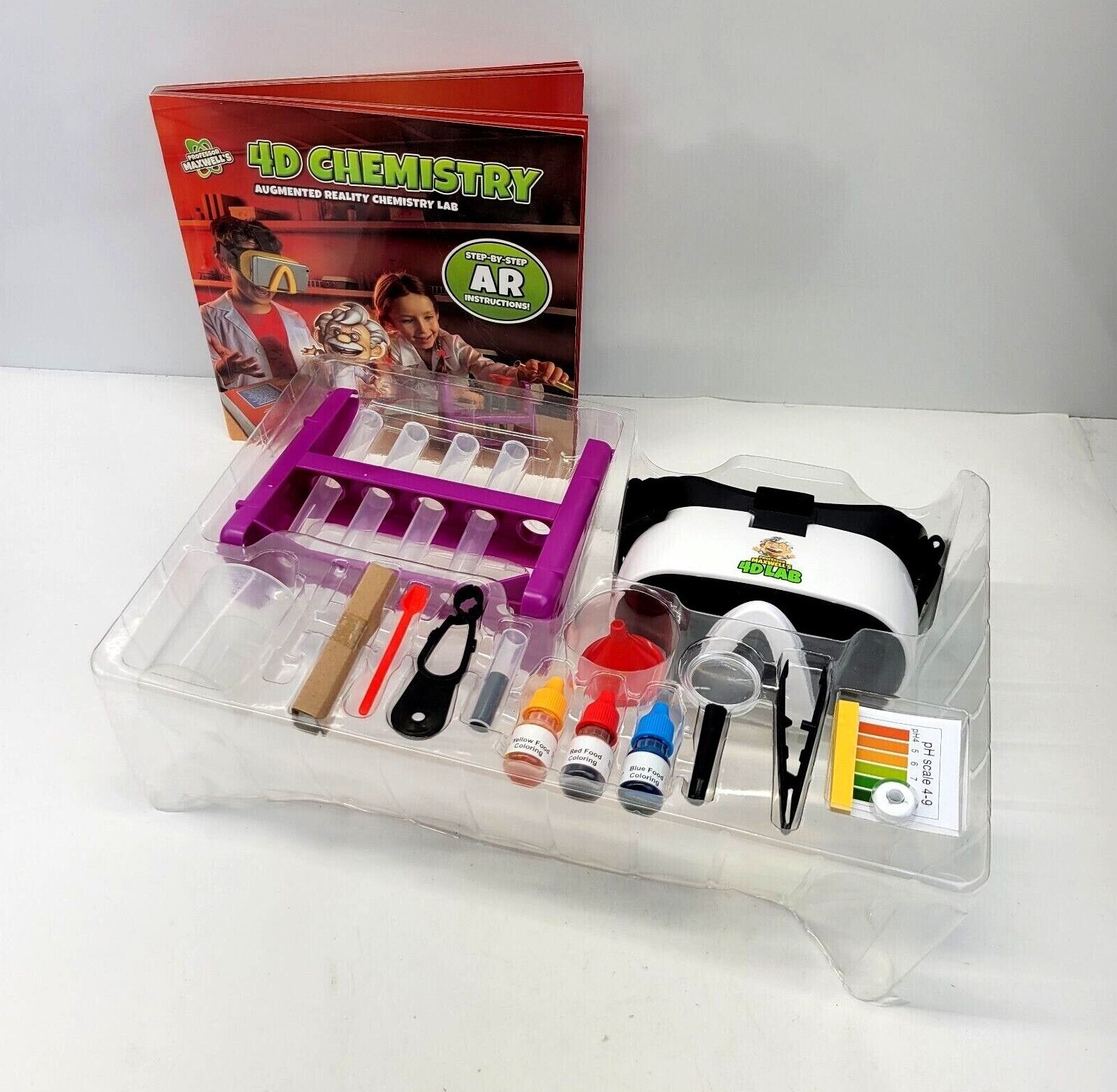 Professor Maxwells 4D Augmented Reality Chemistry Lab Stem Incomplete Open Box