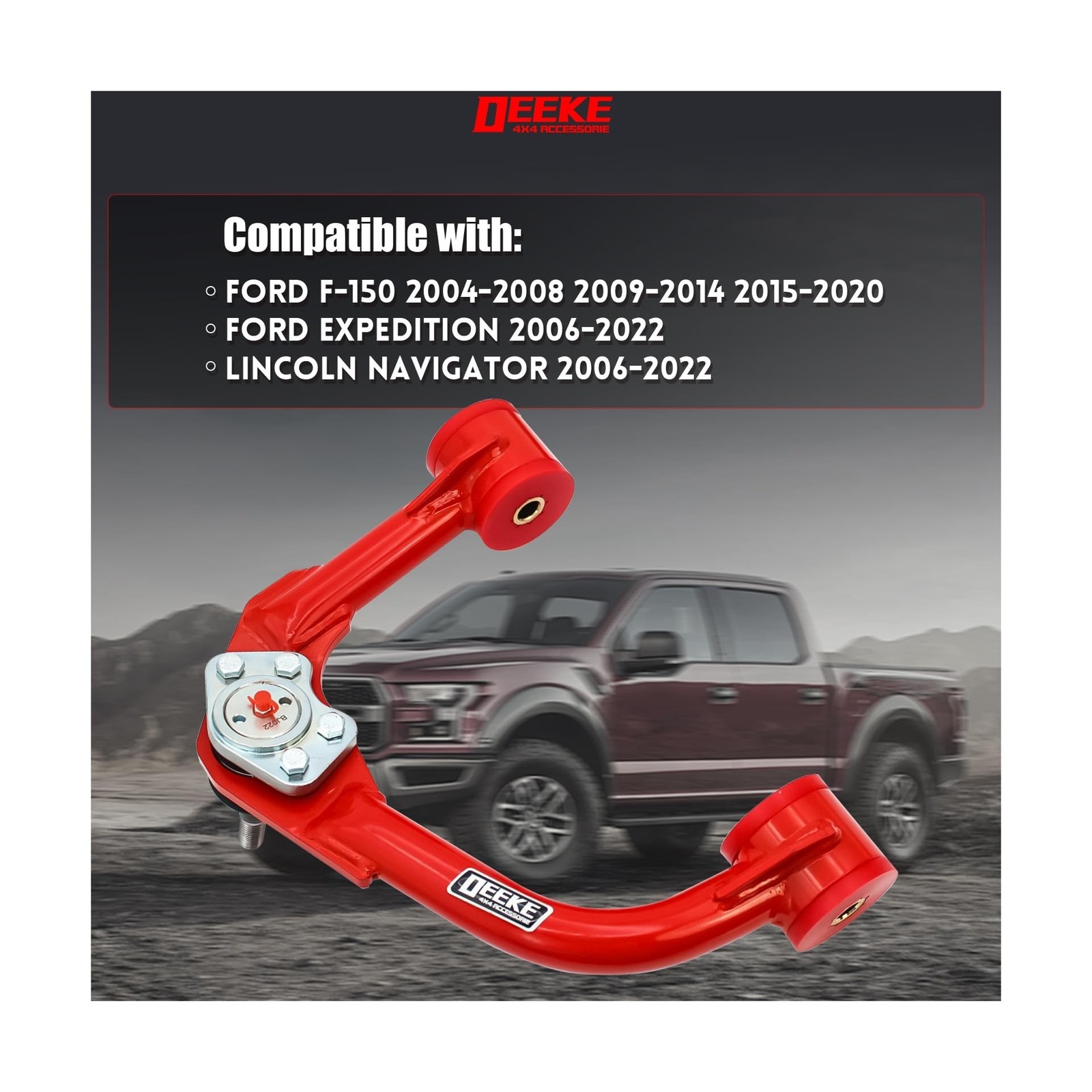 1-4″ Lift Front Upper Control Arms for 2004-2020 Ford F150, Ford Expedition 2…