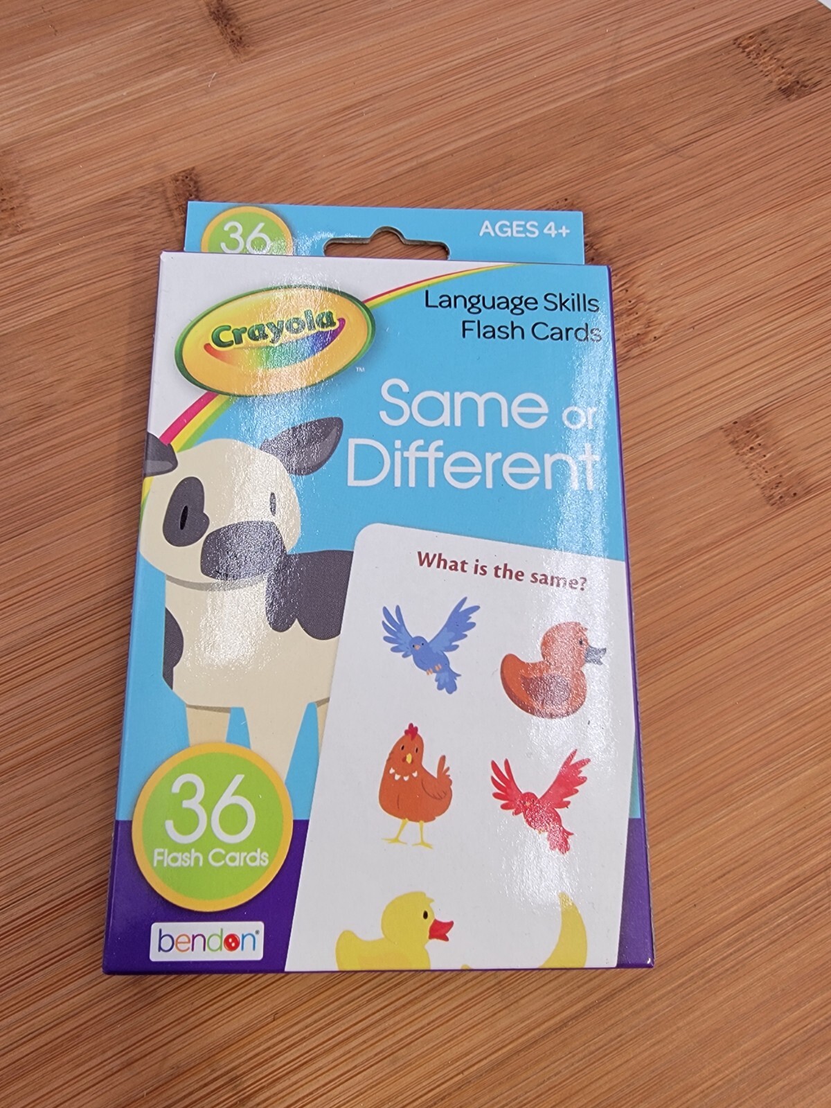 Crayola Flash Cards assorted cards ages 3 & 4, lot of 4 packs