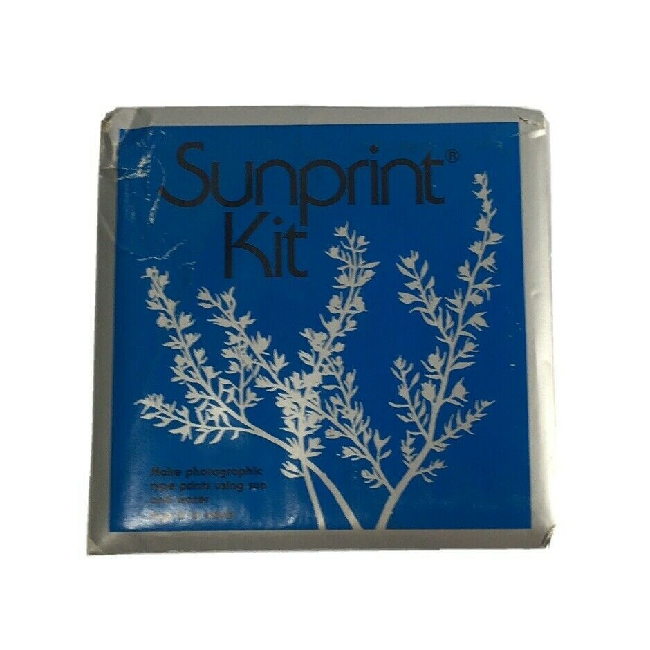 SUNPRINT PAPER KIT, (12 10 x 10 cm sheets of Sunprint Paper) Vintage Science Toy