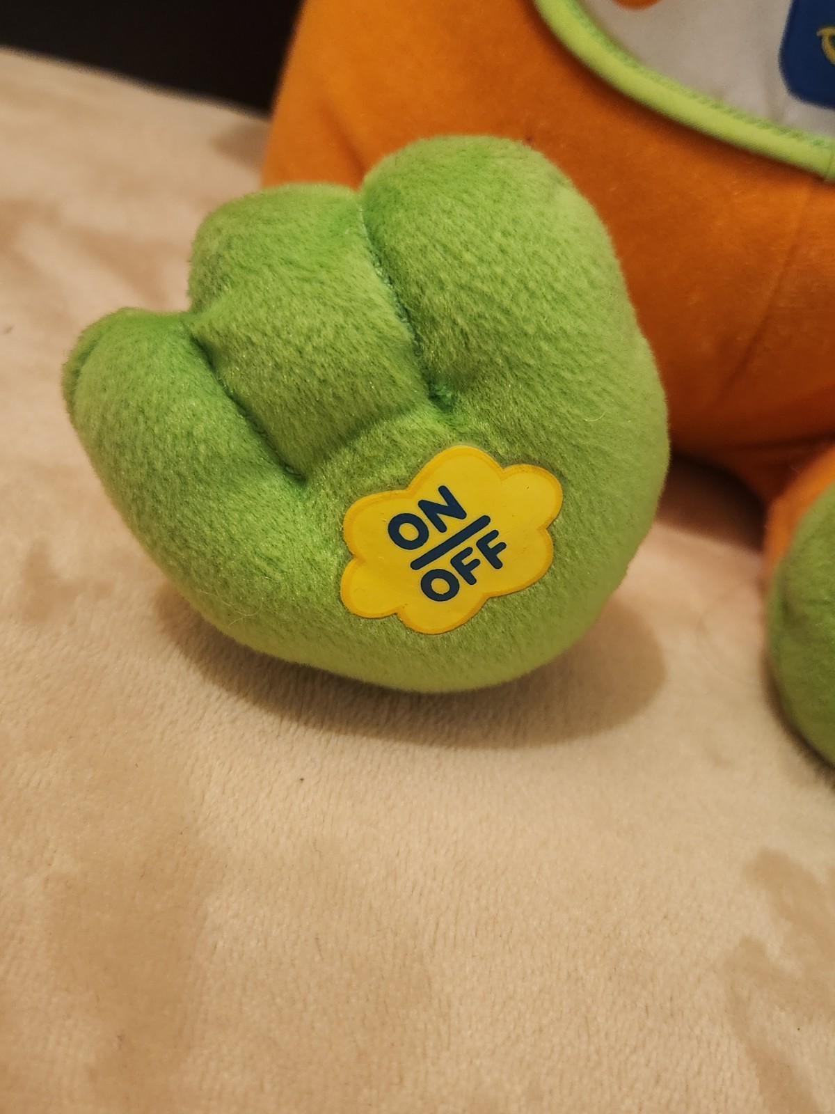 Y2K Baby Tad Leap Frog Hug &Learn Plush Talks And Sings Interactive 2001 Vintage