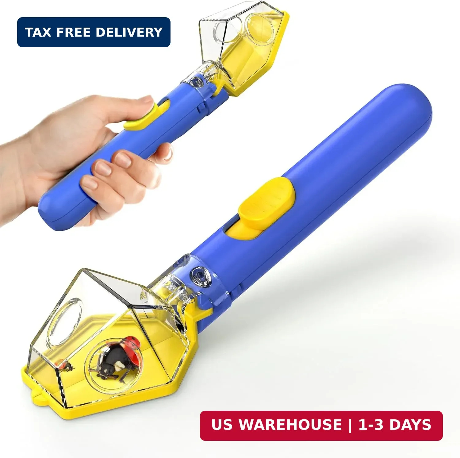 Bug Catcher for Kids, Insect Trap Kit with 6X Magnifier Glass – STEM Educational