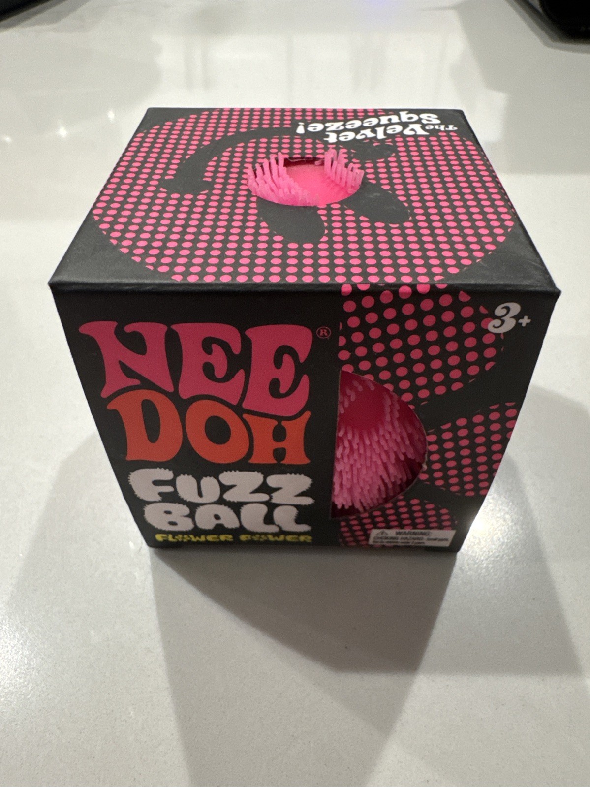 PINK Needoh FUZZ BALL THE O.G. Nee Doh Squishy NEE-DOH Fuzzball 100% AUTHENTIC🔥