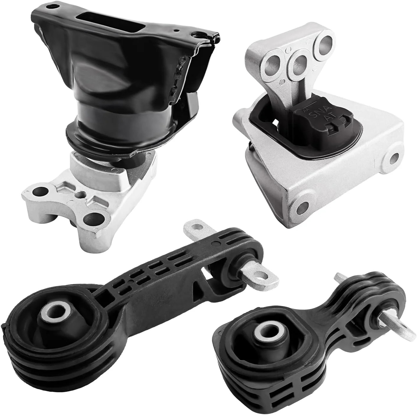 4PCS Engine Motor and Transmission Mount Kit Compatible with 2006-2010 Civic 1.8