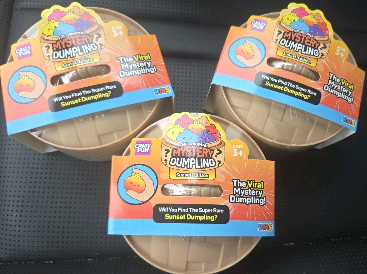 Lot Of 3!!! Crazy Fun RMS Mystery Dumpling Sunset Edition New