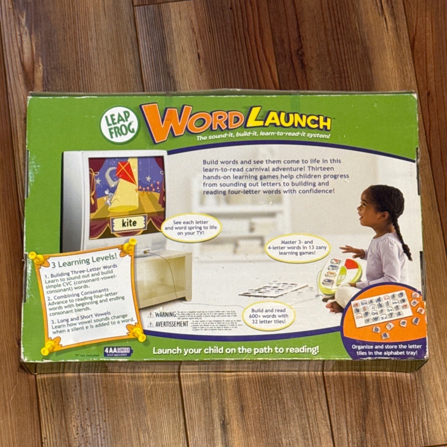 LeapFrog Word Launch Learning System Phonics Reading Game Kids 4+ Years TV Toy