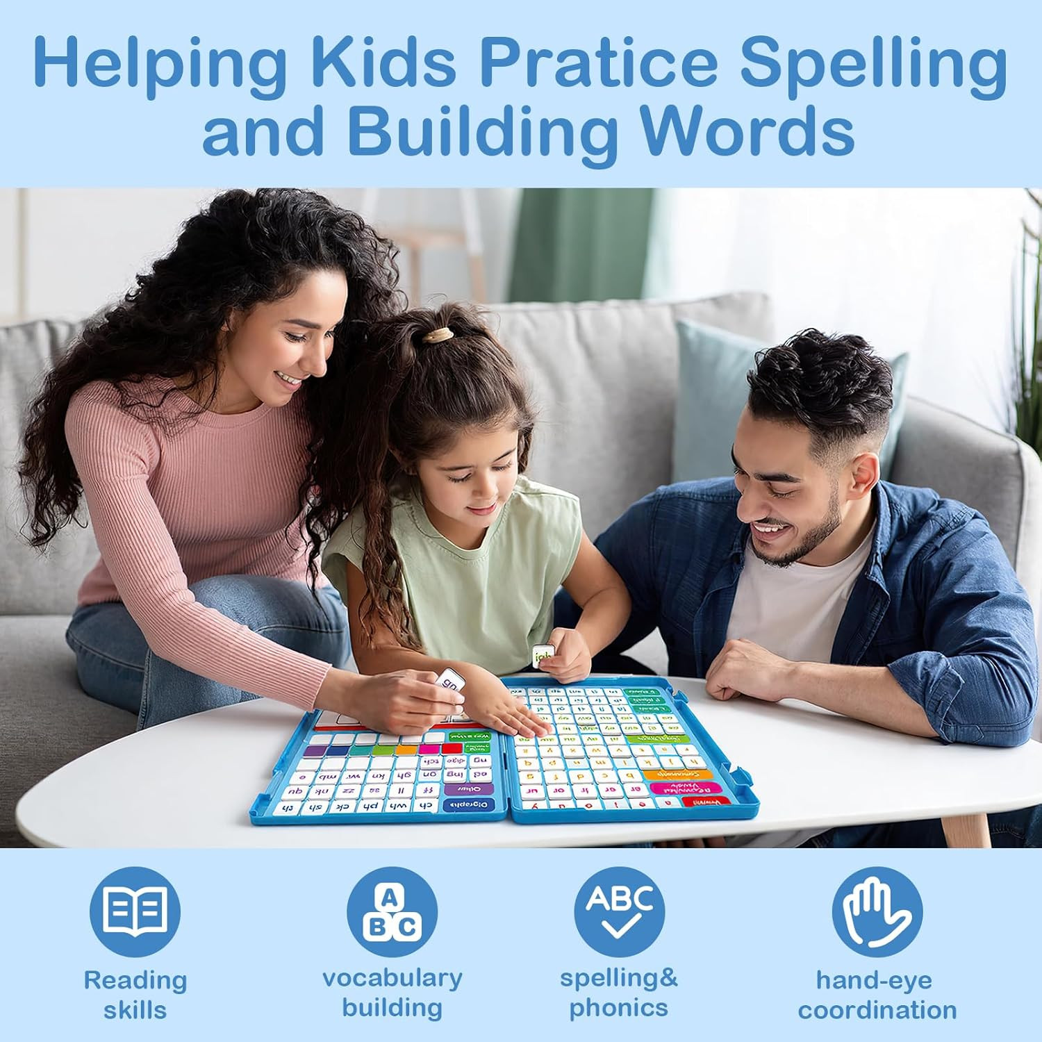 Phonics Magnetic Letter Tiles-Hooked on Phonics,All-In-One Magnetic Phonics Kit,
