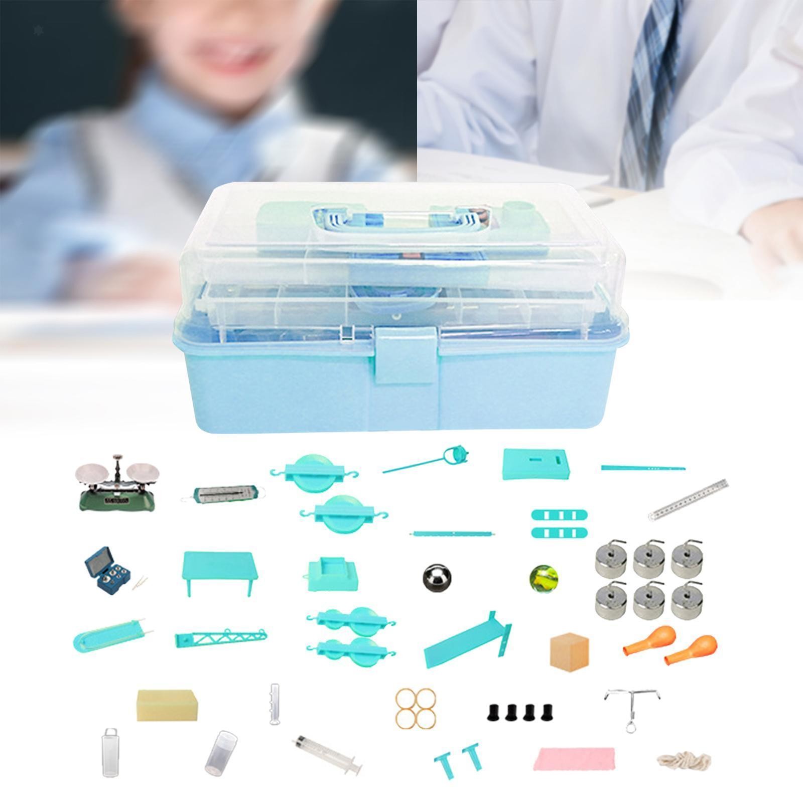 Mechanics Experiment Box Scientific Device Portable Hands on Skills Lever Pulley