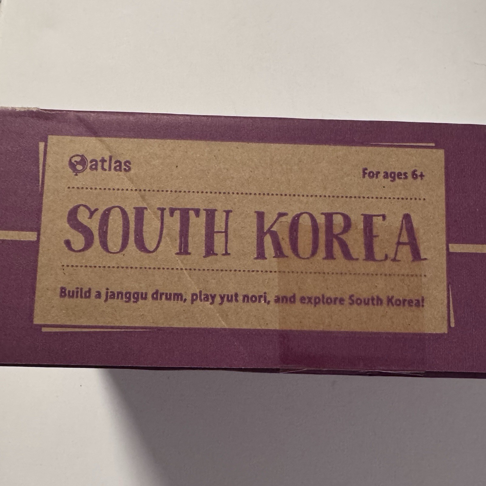 Kiwi Co Atlas Crate South Korea Janggu Drum New Sealed