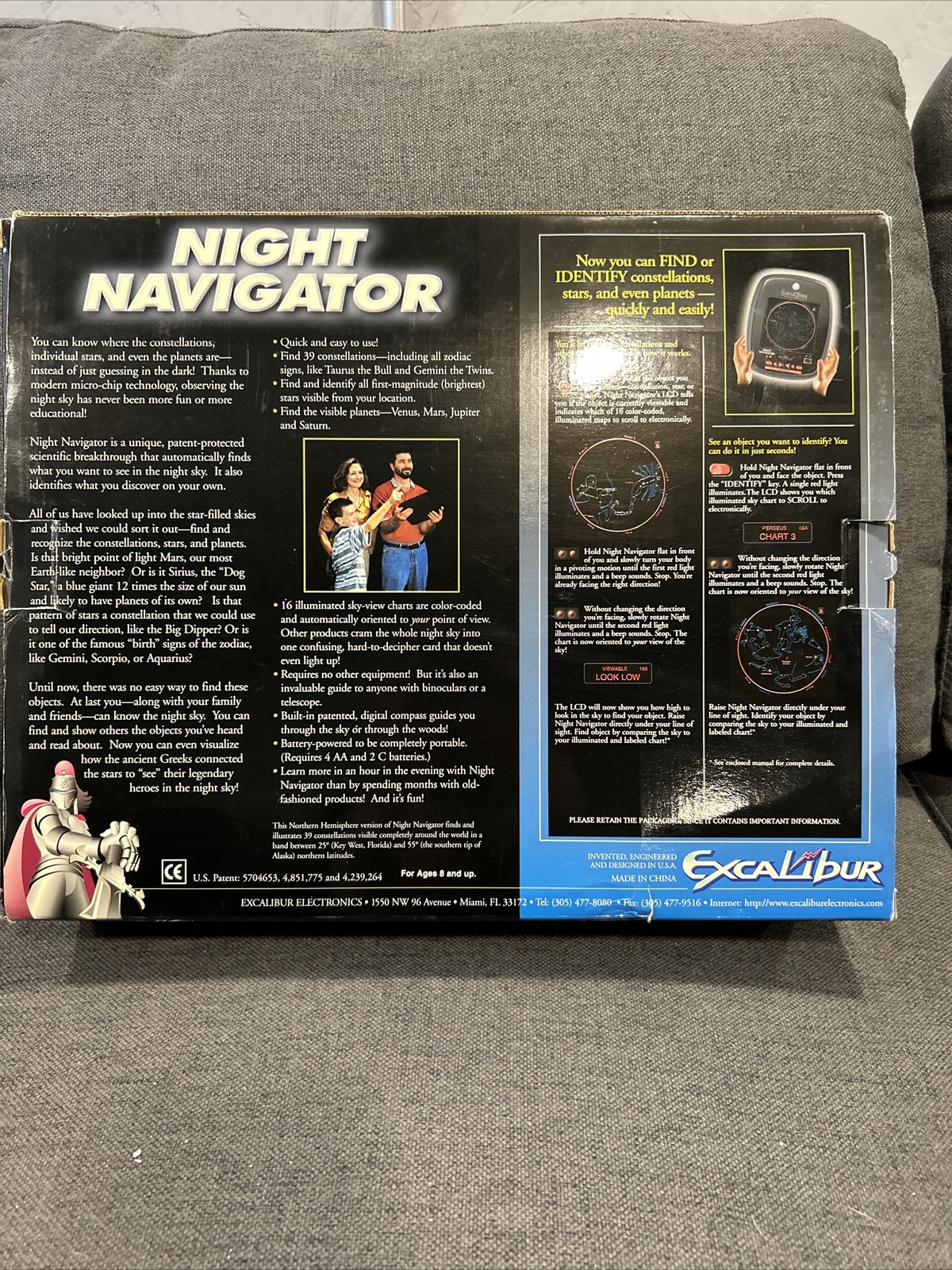 1999 Vintage Excalibur Electronic Night Navigator Model 761 Tested Stars Planets