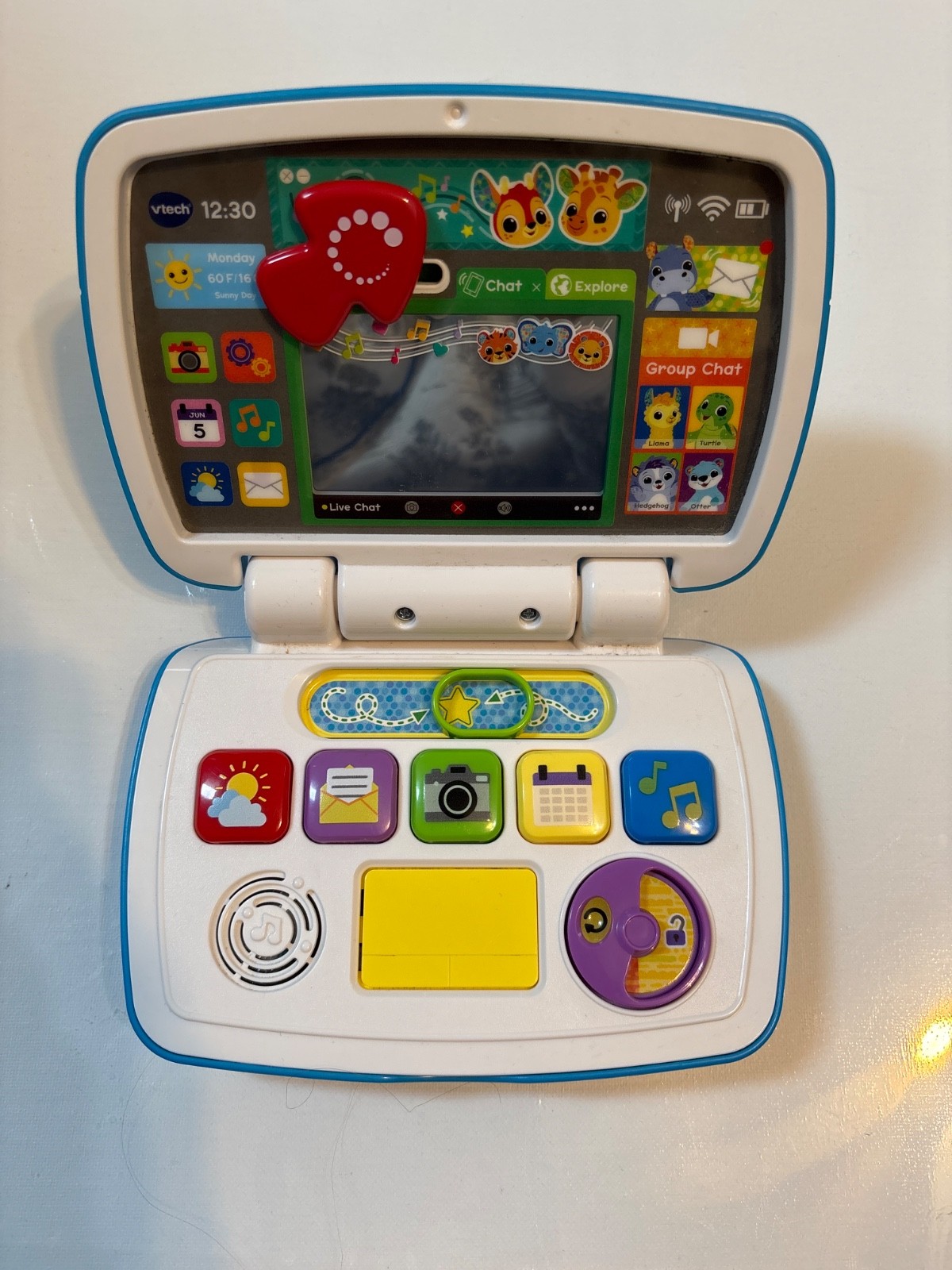 VTech 80-524700 Toddler Tech Laptop English Tested Handheld Toy Baby Animals