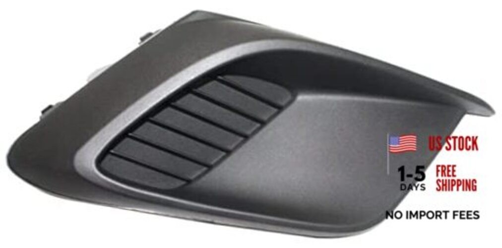 Front Right Passenger Side Fog Light Bezel Cover Grille Trim Black Textured