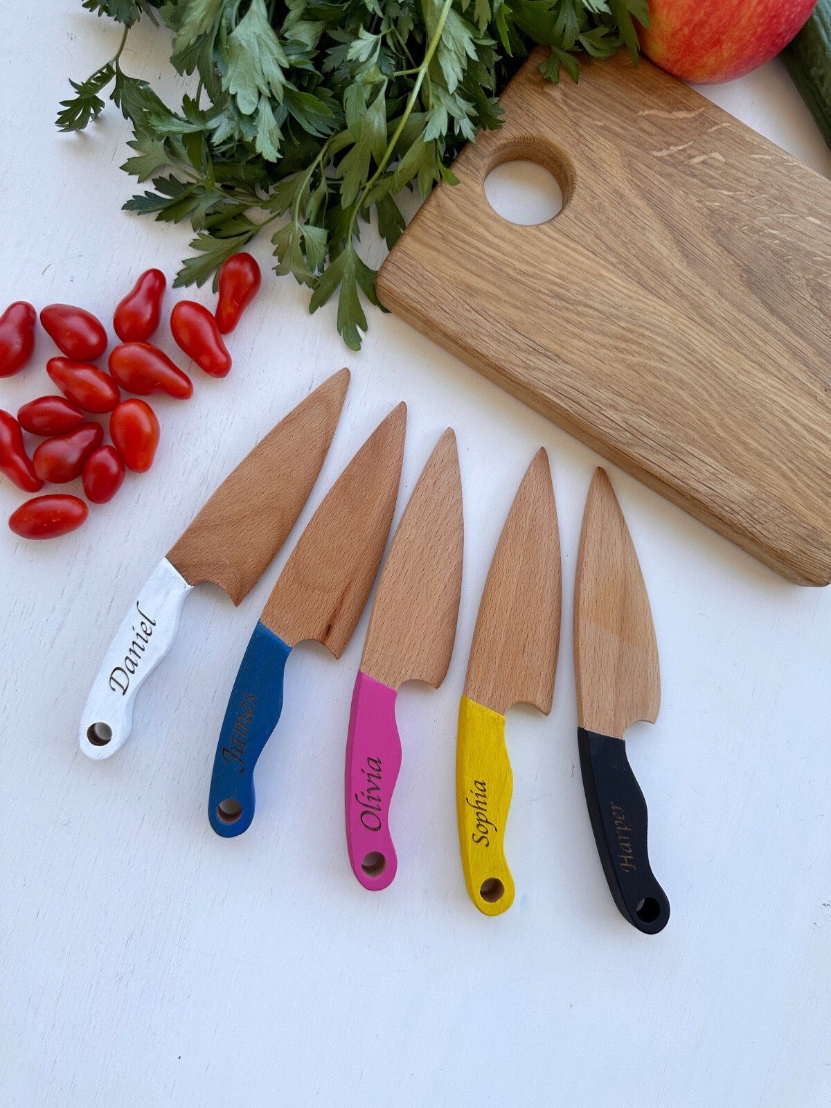 Personalized Montessori Knife for Kids, Wooden Toddler Knife, Educational Toy