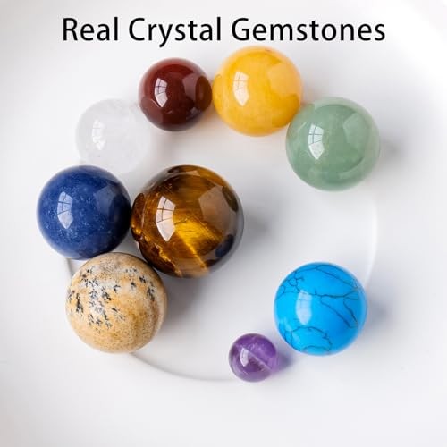 Nine Planets Solar System Model Crystal Ball – Natural Style 3 – Nine Planets