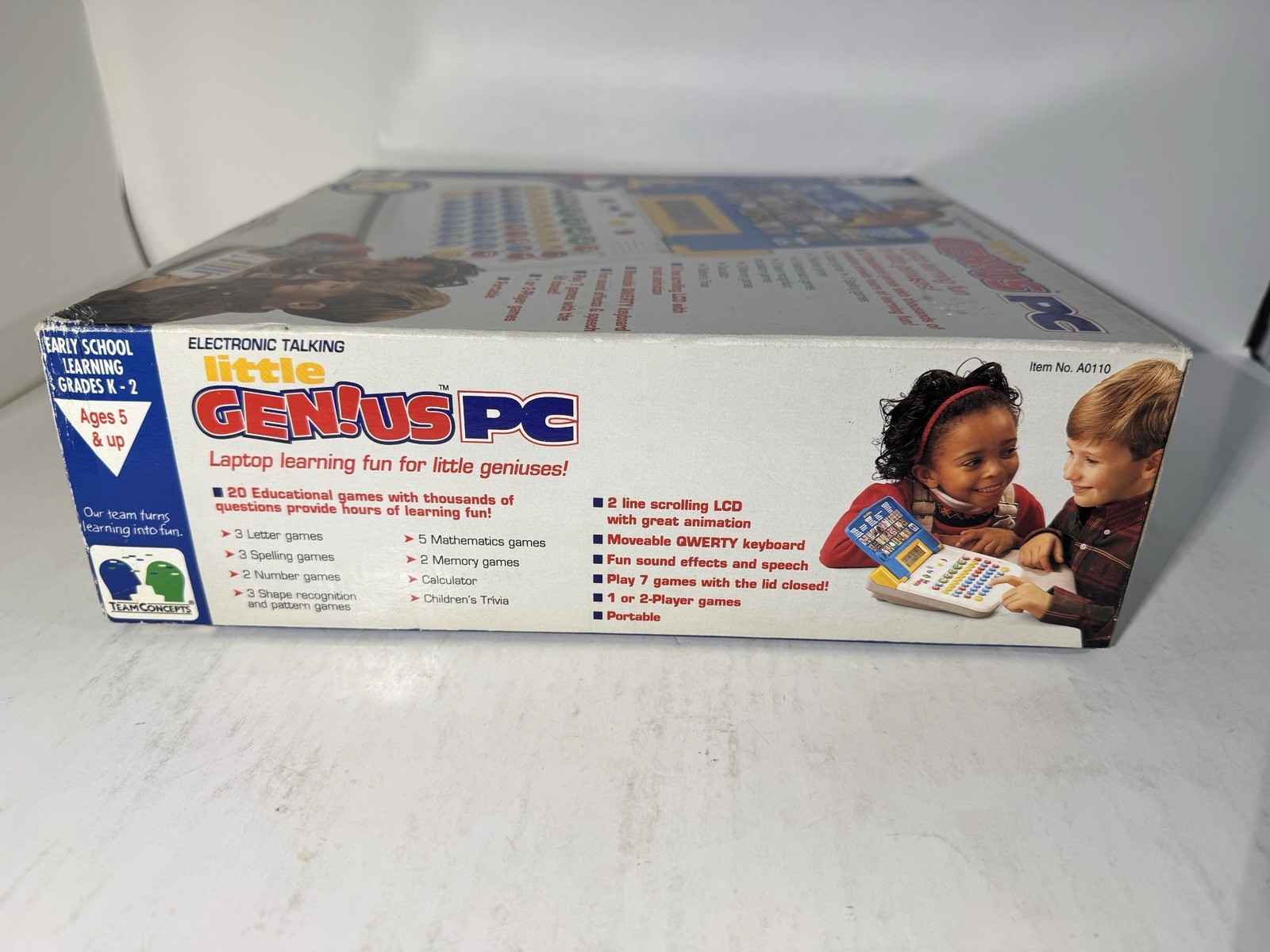 Electronic Talking Little Genius PC Laptop 1990s Team Concepts Vintage Computer