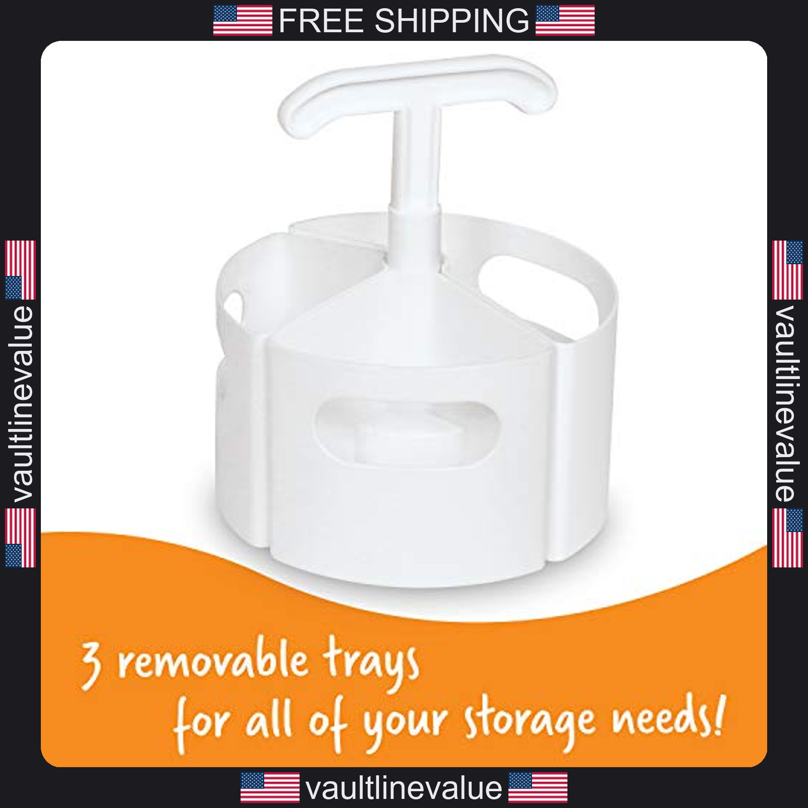 Learning Resources Create-A-Space White Desk Organizer Mini Storage Center Set