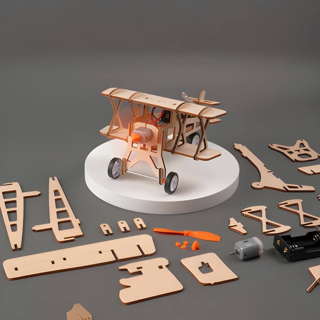Kitsville Propeller Plane DIY Educational STEM Kit