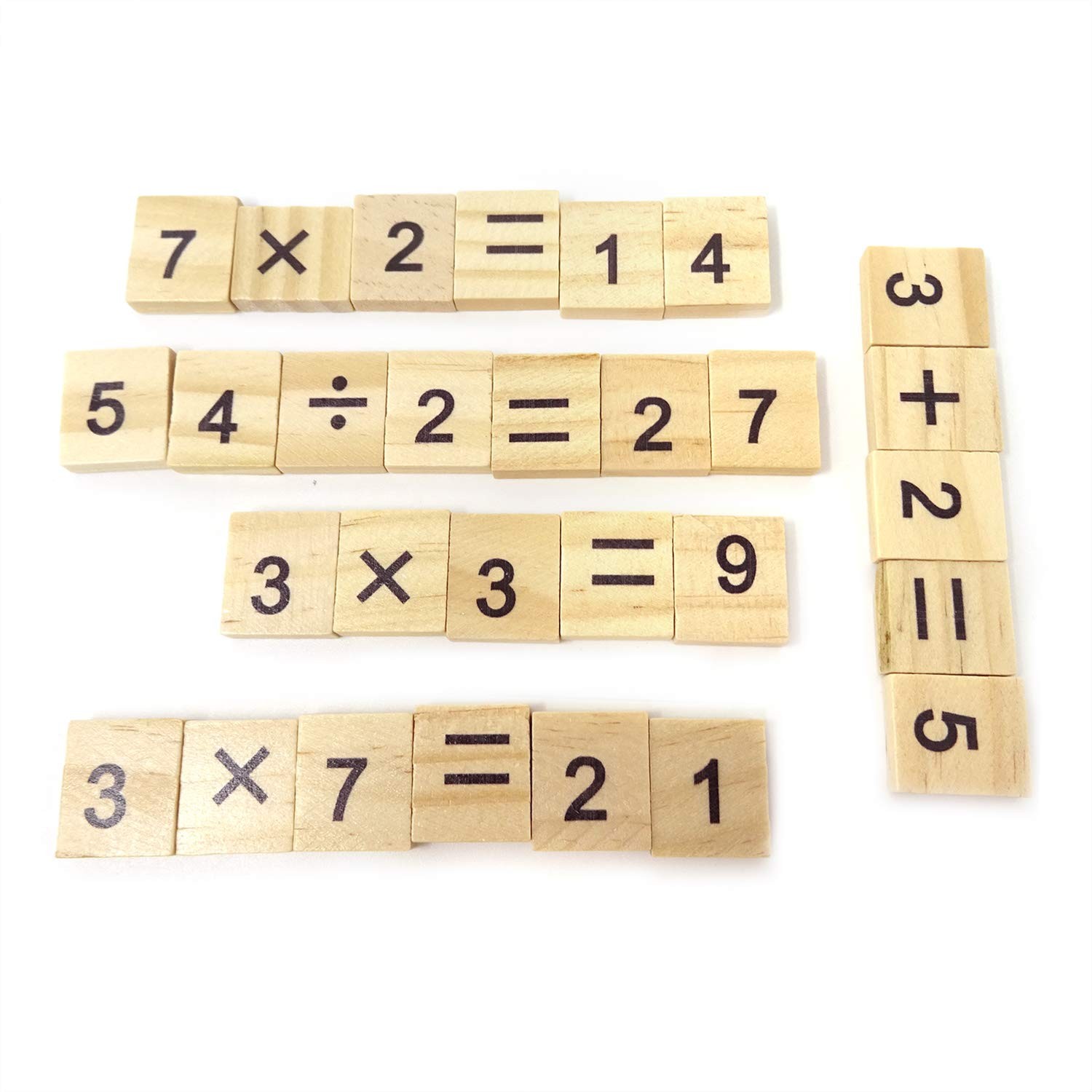 Honbay 100PCS Wooden Scrabble Tiles 18X20X5Mm/0.71X0.79X0.2Inch, Beige