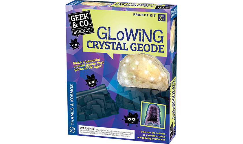 Glowing Crystal Geode Science Project Kit Geek & Co. Thames & Kosmos