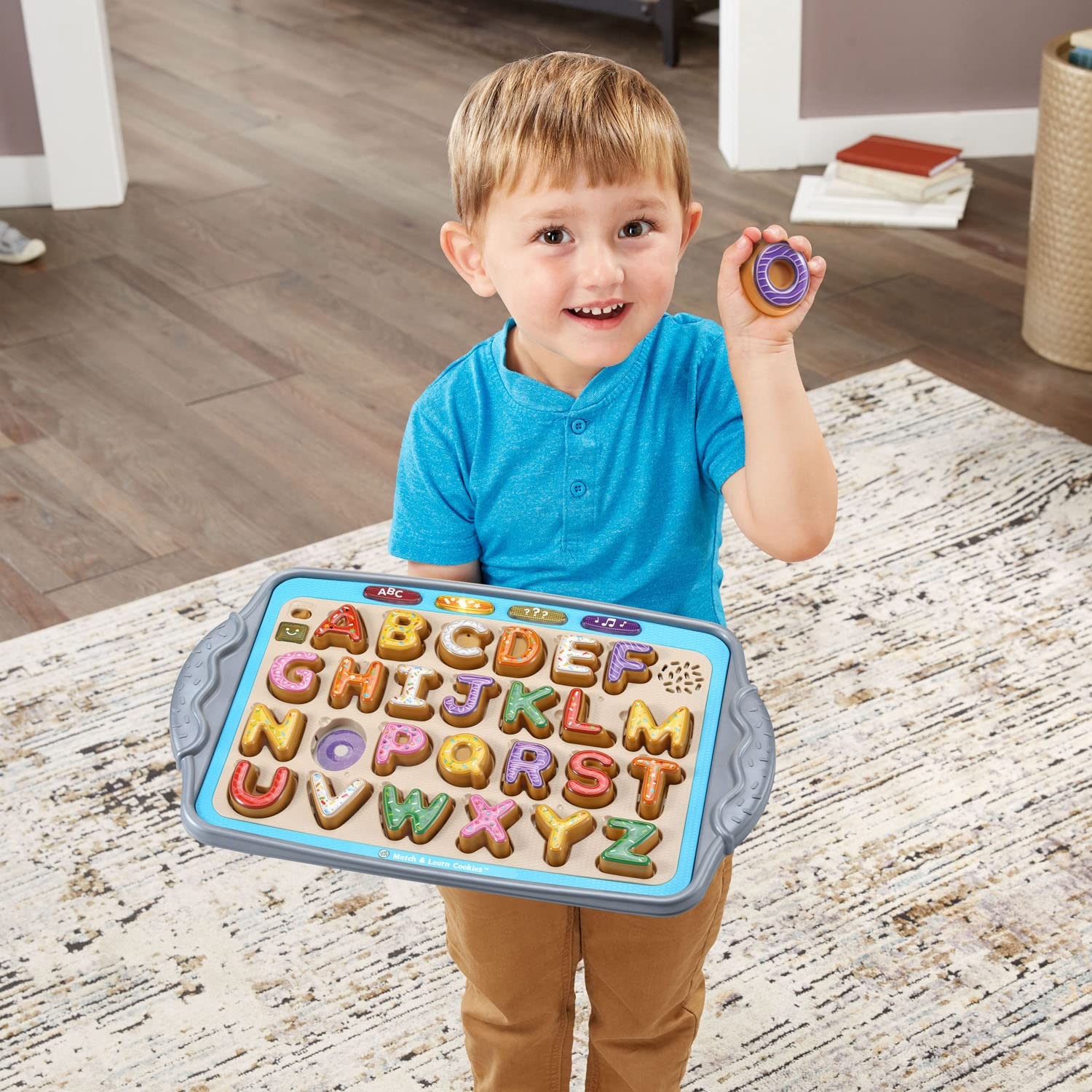 Match and Learn Cookies Letter Shaped Toys for Preschool Ages 2 Cooking Fun