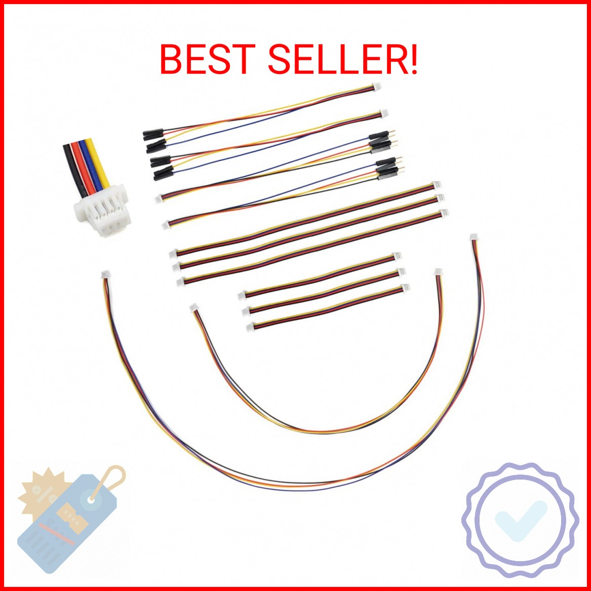 I2C Qwiic Cable Kit Stemma QT Wire for SparkFun Development Boards Sensor Board