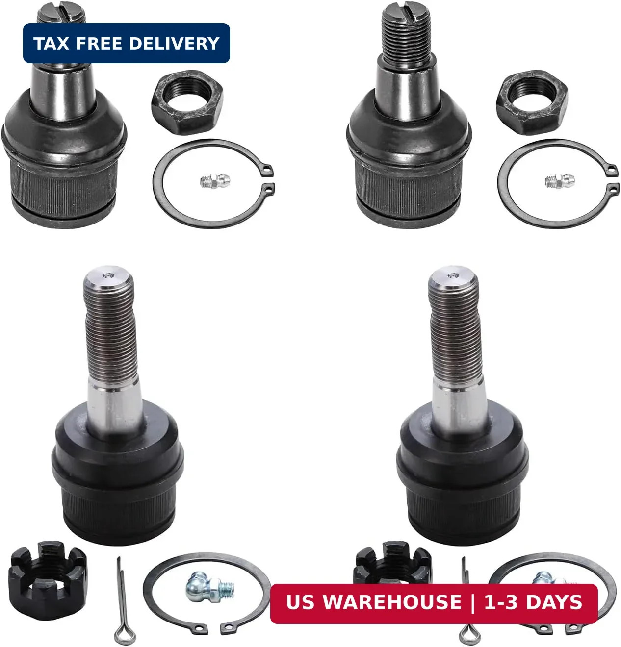 Detroit Axle – 4WD Front Ball Joints for Dodge Ram 2500 3500 Ford F-250 F-350 F-
