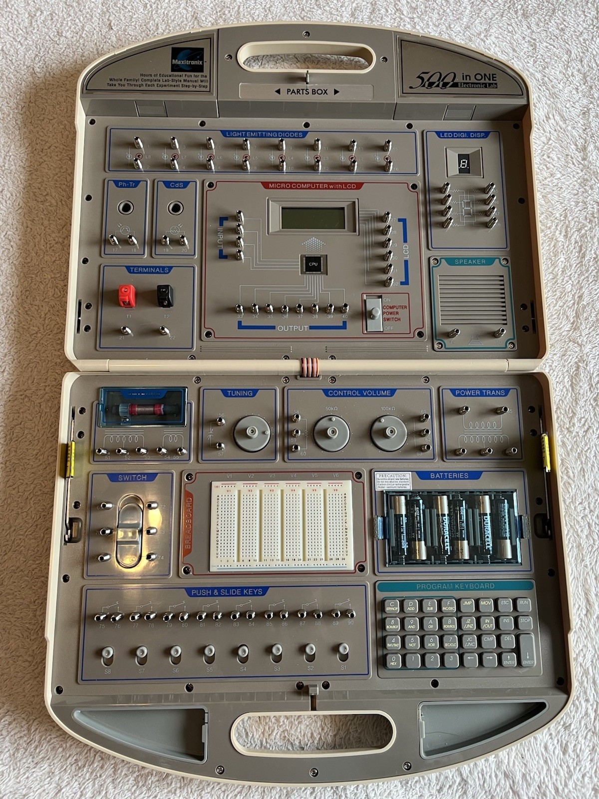 Maxitronix Electronic Lab 500, Assembly Programming – Base board only