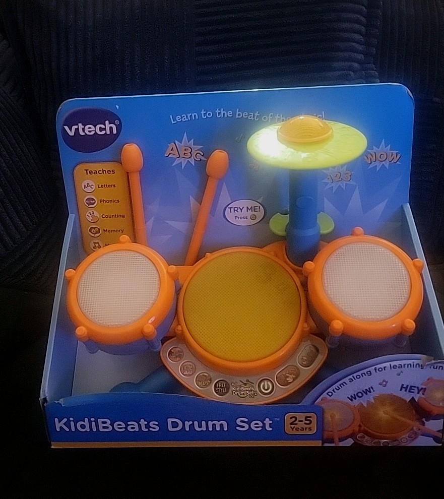 VTech KidiBeats Kids Drum Set Toy for Kids 2-5 New In Box Sealed