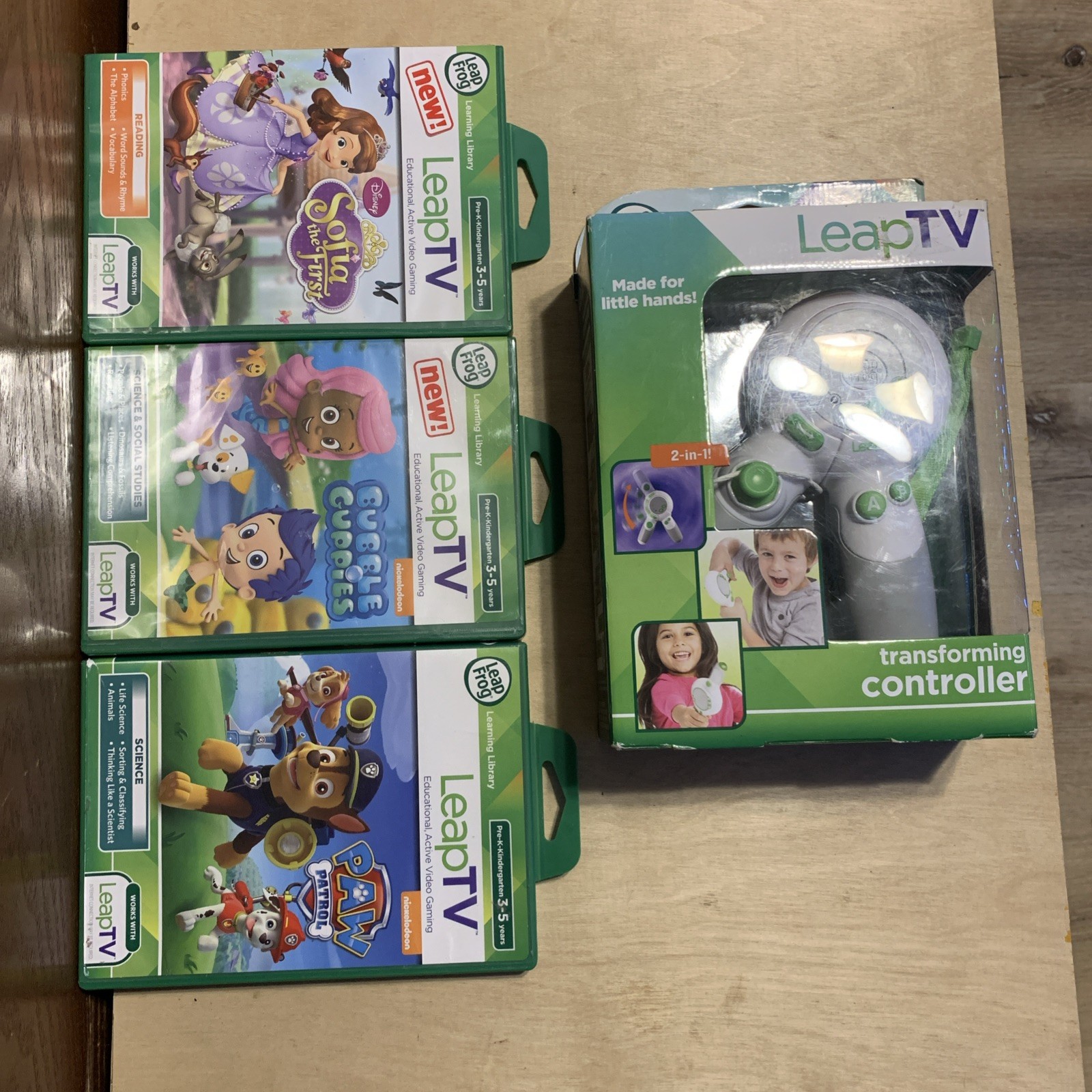 Leap Frog LeapTV Learning Educational Games X3 With Leap TV Wand