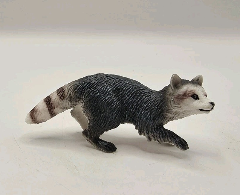 Raccoon Toy Figure Plastic 3″L Realistic