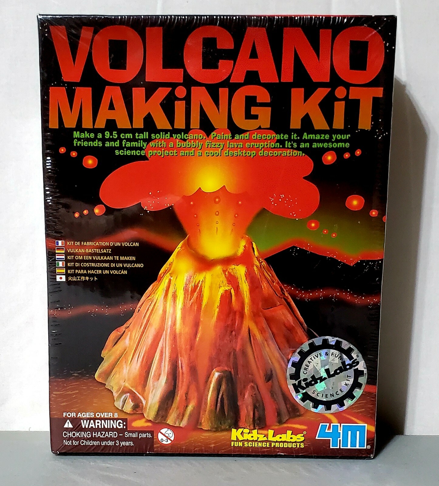 2004 Kidz Labs Volcano Kit Factory Sealed Science Educational Ages 8+ STEM Set