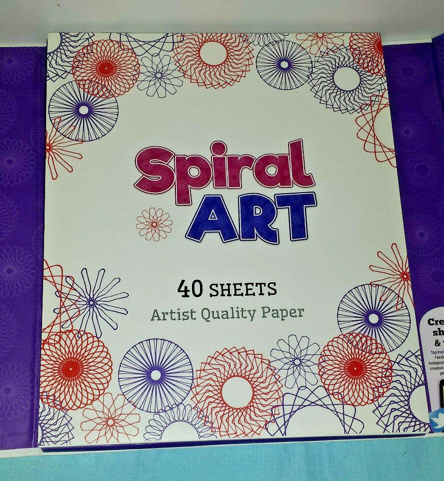 Spice BOX Spiral Art boxed art kit set with idea book, spiral tool set, & paper