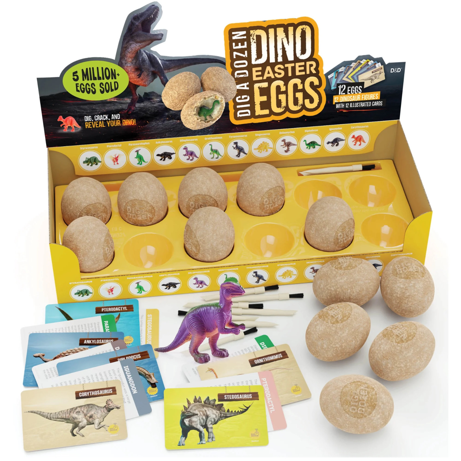 Dinosaur Hatching Eggs 12 Pack Grow Surprise Dino Toys Kids Toy Birthday Gift