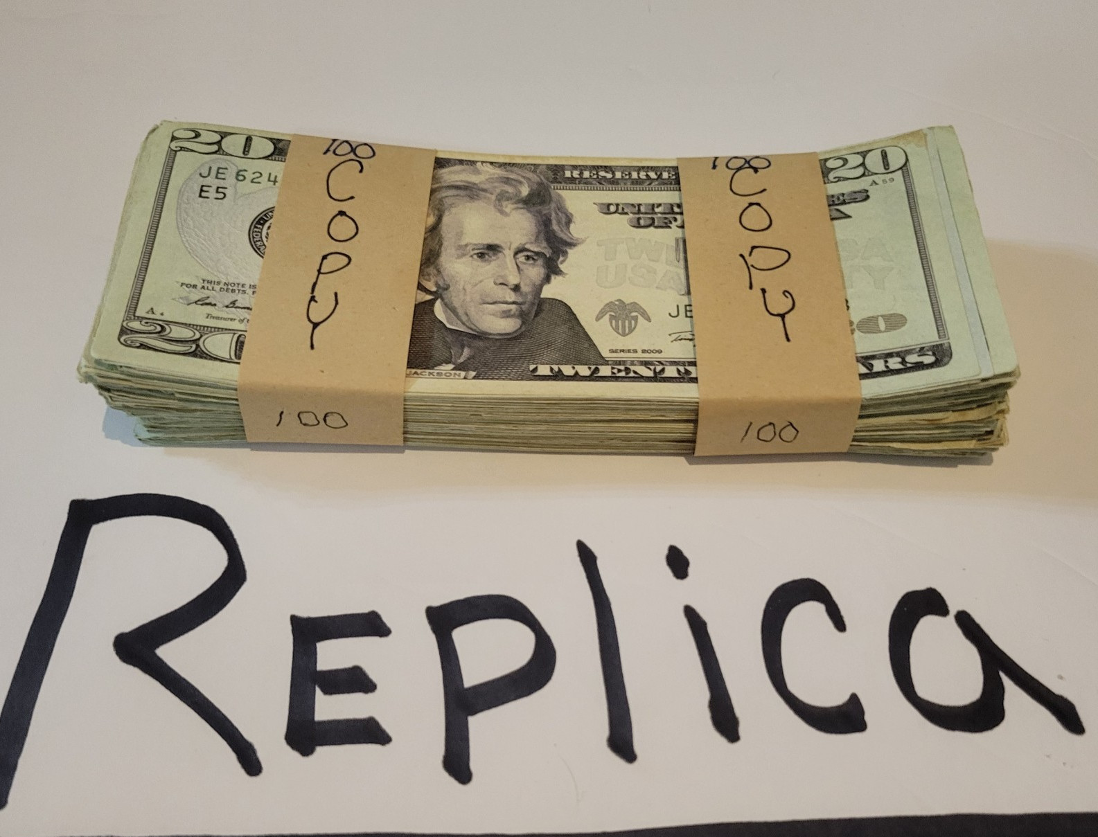 Best Replica AGED $20 Bill * 50/ REPLICA/ NOVELTY PURPOSES ONLY