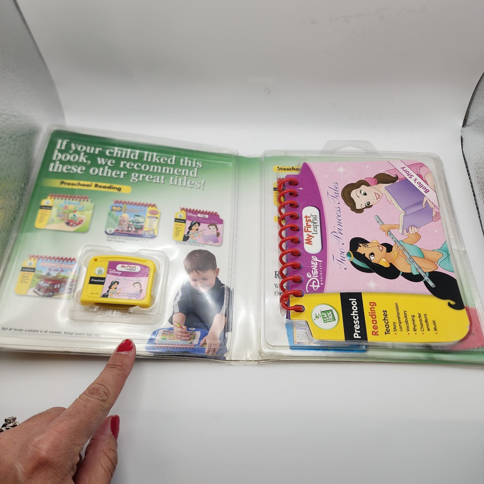 Leap Frog My First Leap Pad Disney Two Princess Tales Book/Cartridge Used