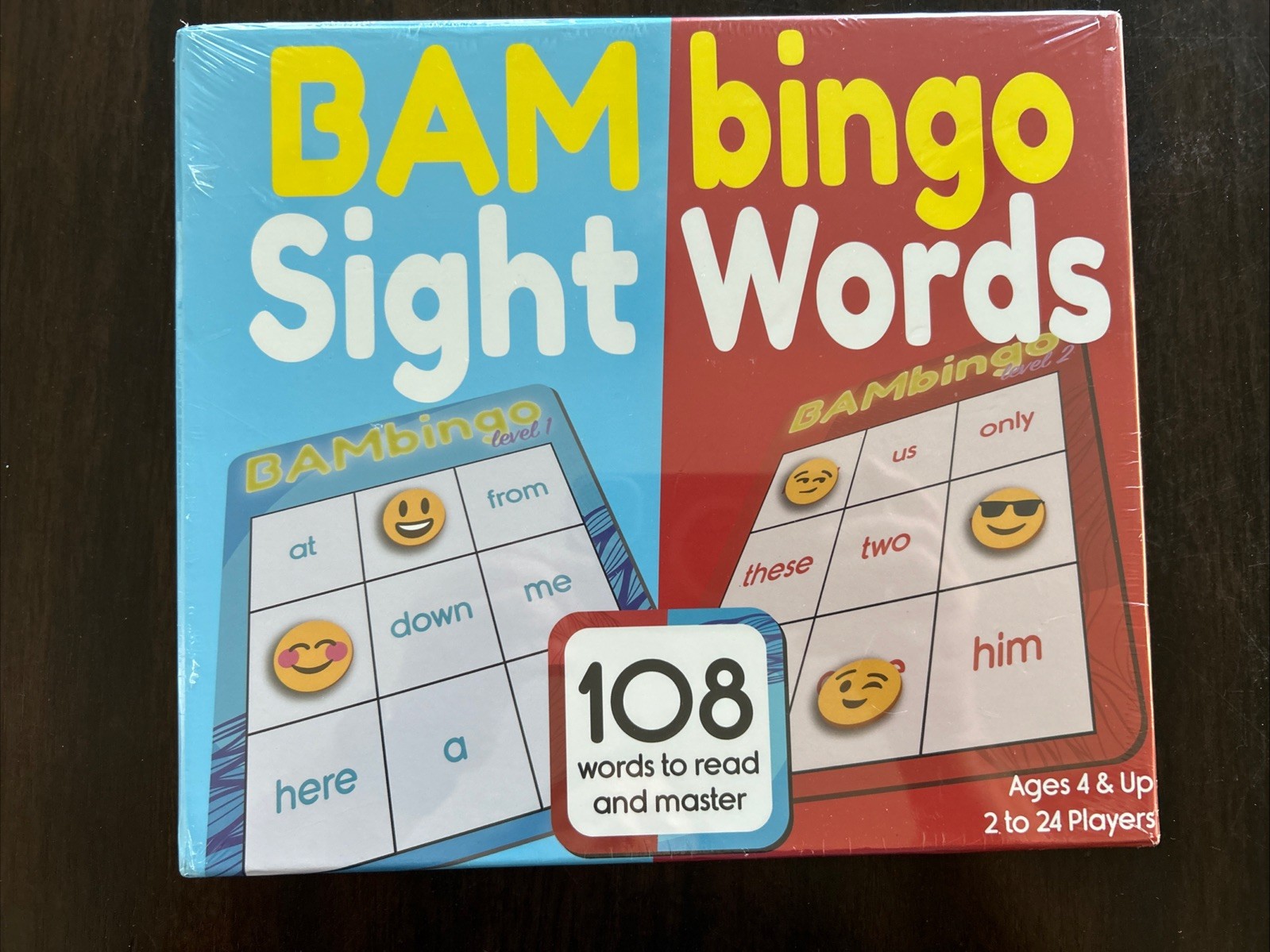 BAMbingo Sight Words Bingo Game Child Development Preschool Reading – New
