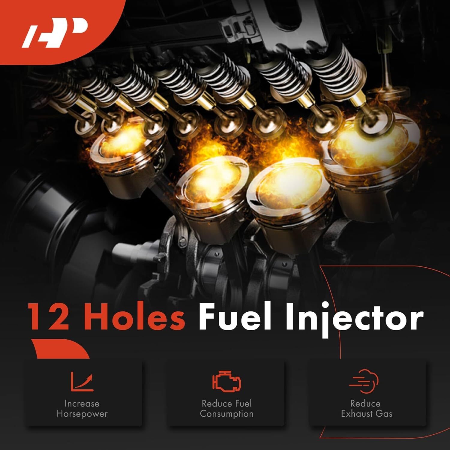 APM Fuel Injectors Compatible with Honda CR-V 2010-2011, Civic 2013-2015,