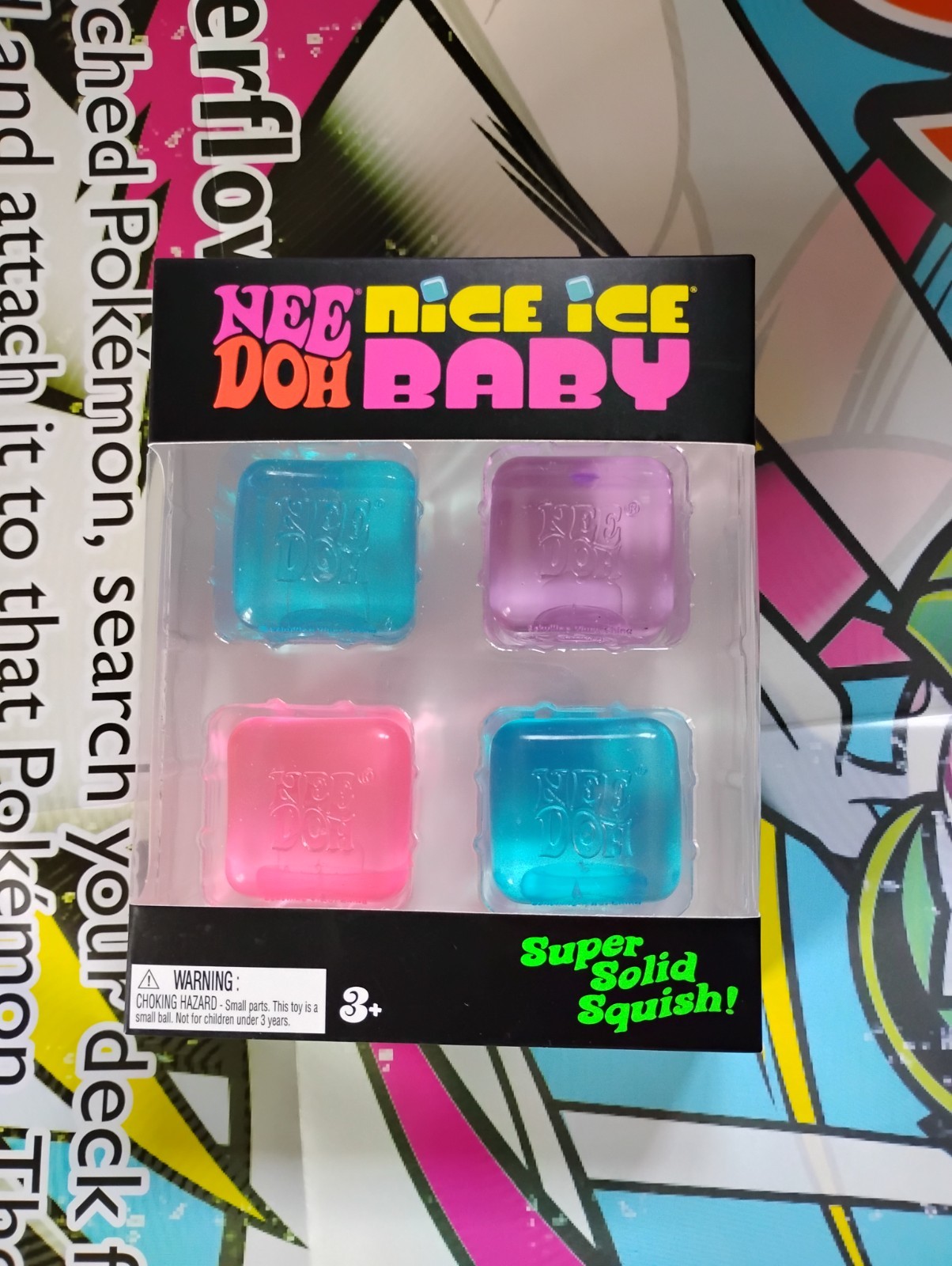 🔥NeeDoh Nice ICE Baby 4 pack, Nee Doh Mini Nice Cube BRAND NEW SEALED