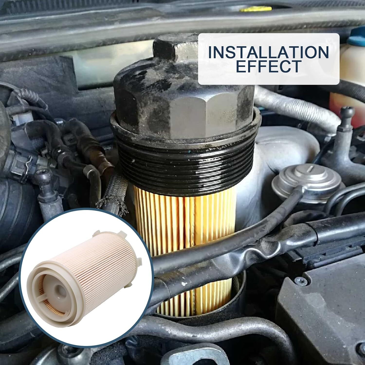 6.7 Fuel Filter Compatible with 2007-2009 Dodge Ram 2500 3500 6.7L Cummins Diese
