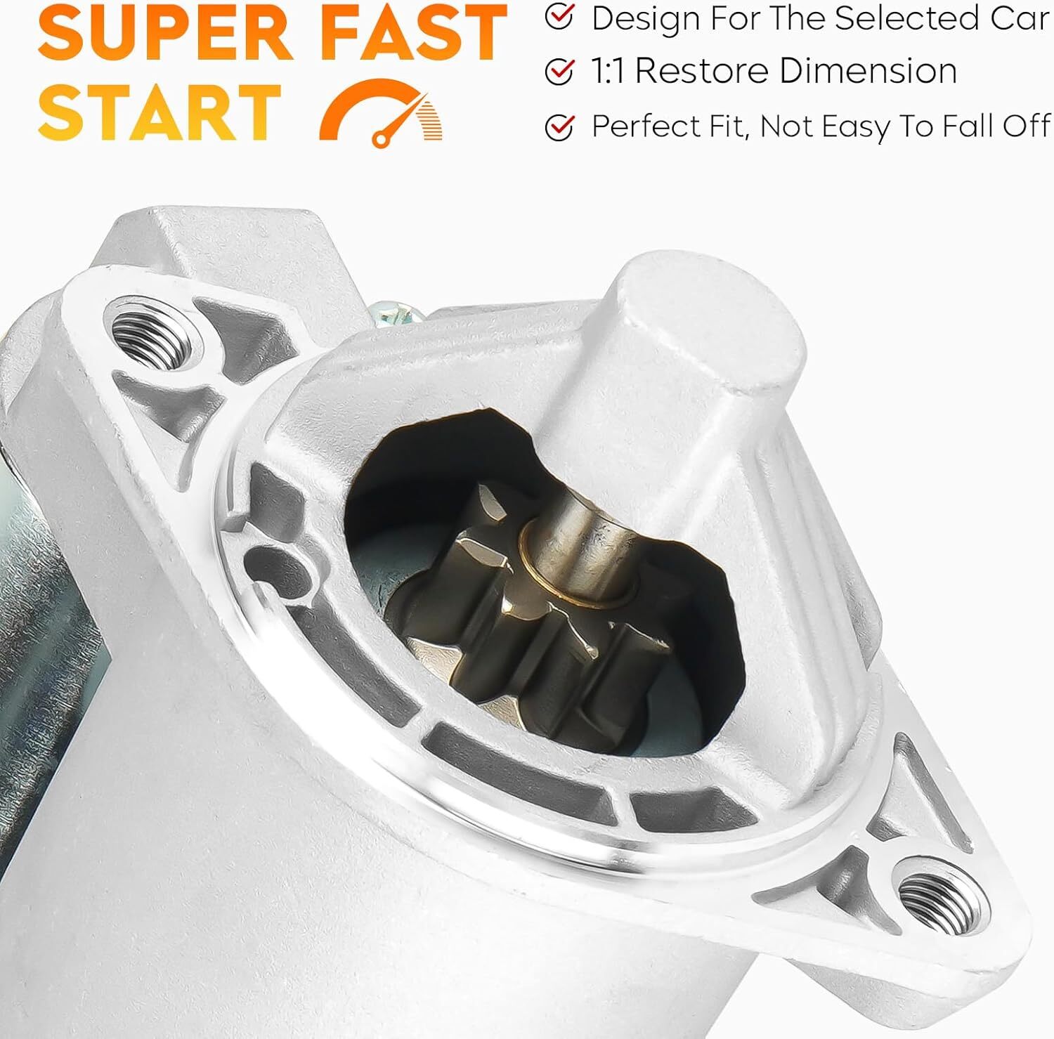 Starter for Hyundai Elantra 1996-2006, Tiburon 1997-2006, Tucson 2005-2009; Kia