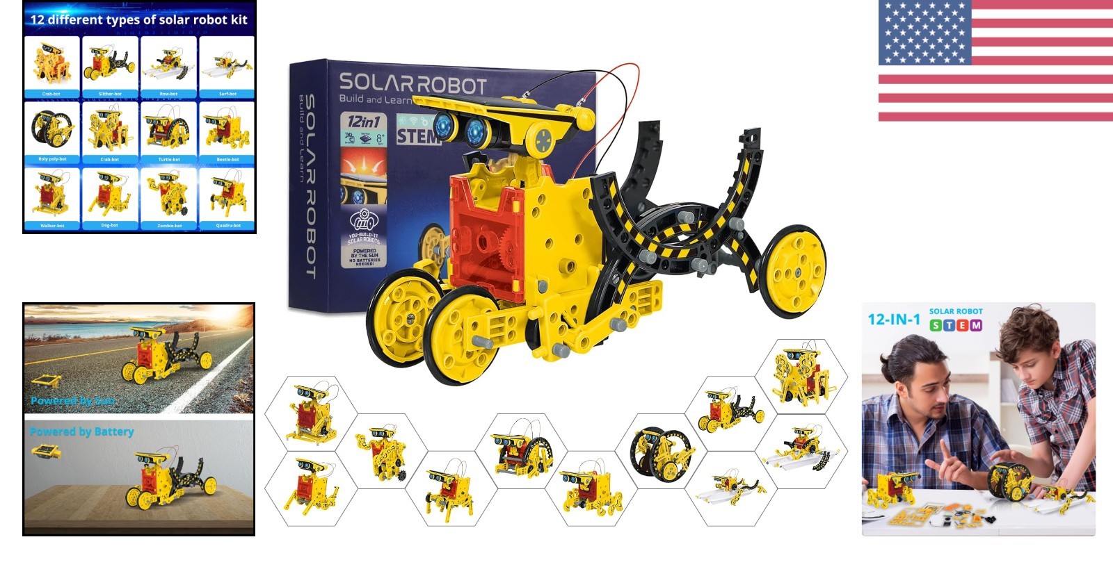 Creative Solar Robot Building Kit for Ages 8-12 – Endless Educational Fun