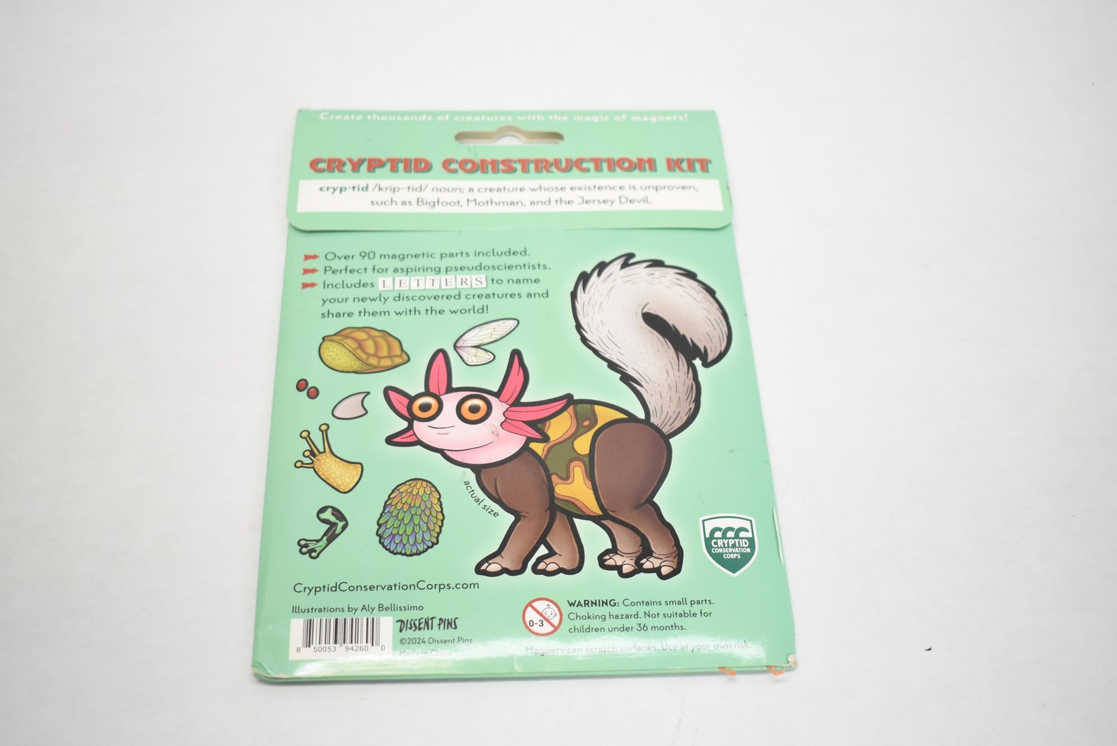 Dissent Pins Cryptid Construction Kit Green Magnet Set 90+ Mix & Match Fridge