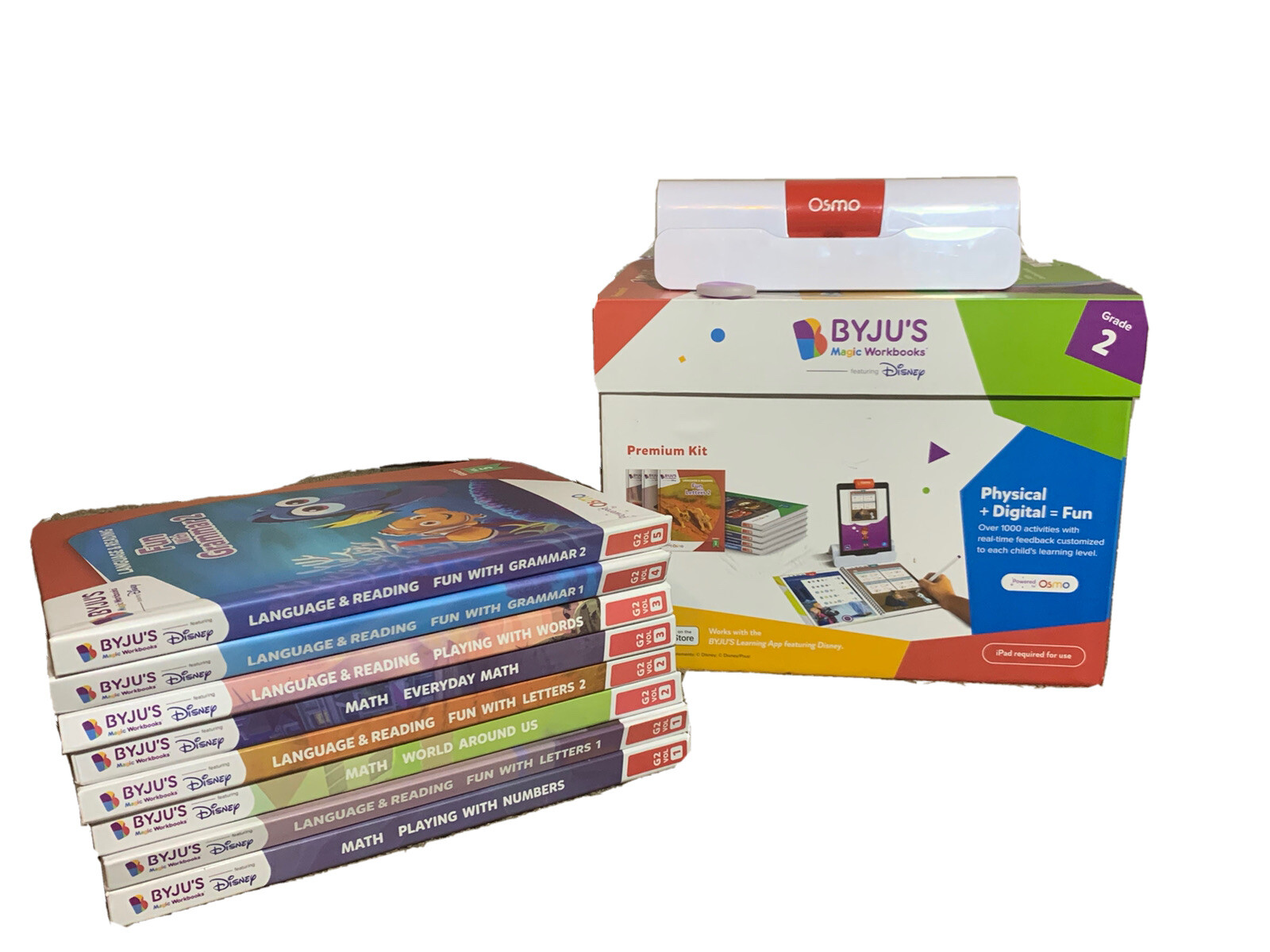 BYJUS 901-00075 Learning Kit: Disney, Grade 2, Introductory Edition, 2nd Grade