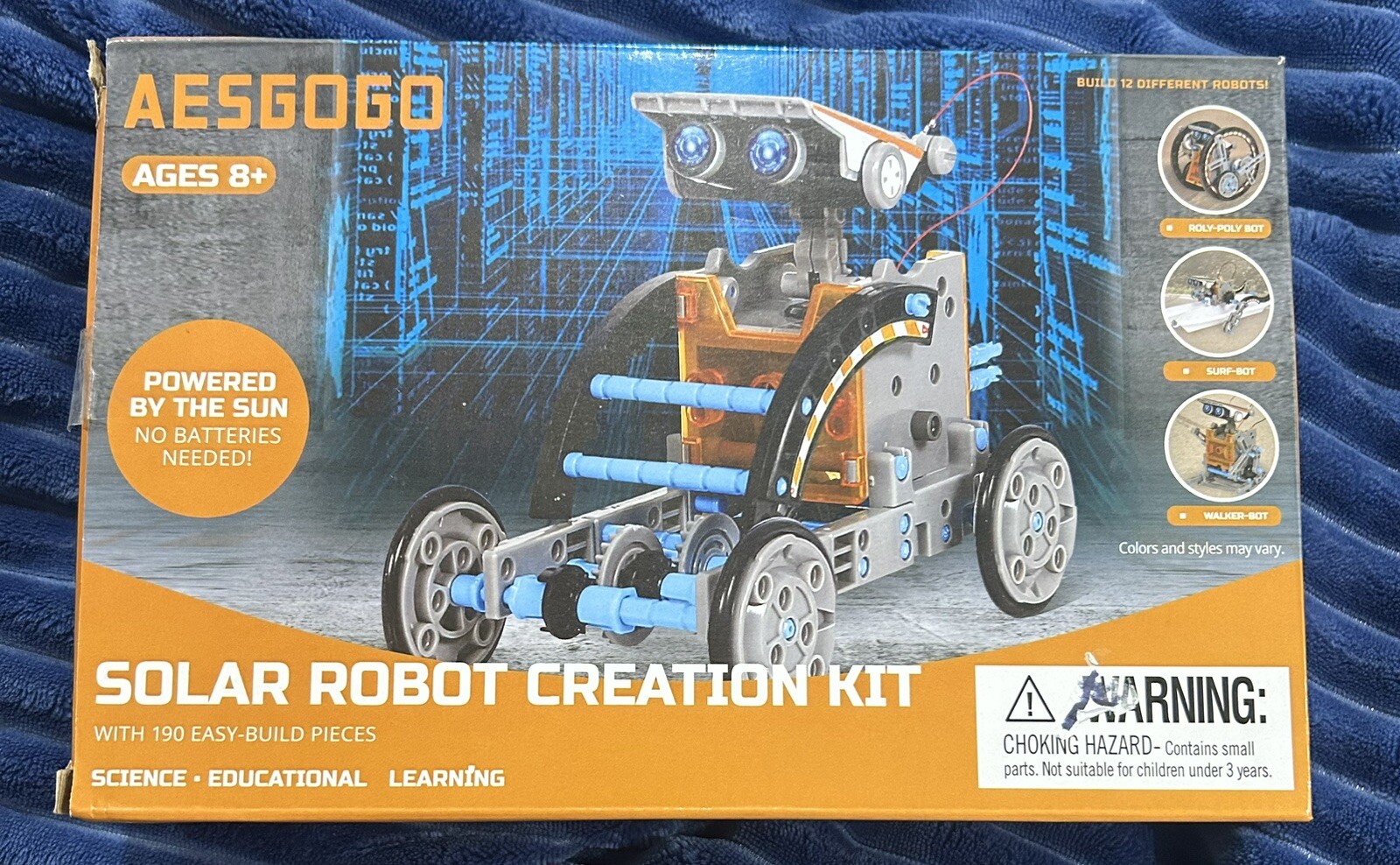 Aesgogo Solar Robot Creation Kit 12 Different Robot Style To Be Made Science New