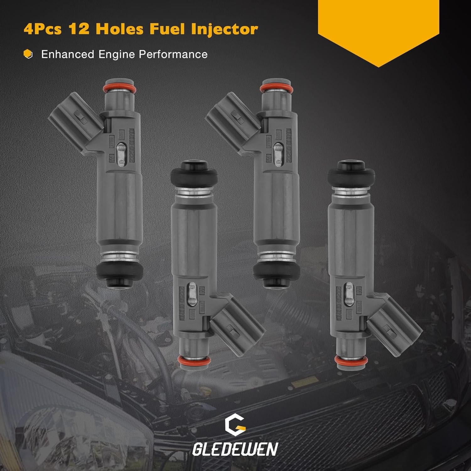 2002-2003 Toyota Camry Solara 4Pcs Fuel Injectors 12Holes Compatible with 01-03